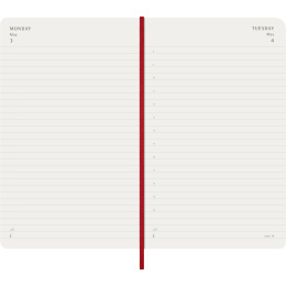 Kalender 12M Daily 2027 Softcover Large Red i gruppen Papir & Blokke / Kalendere / 12 mdr kalendere hos Pen Store (137427)