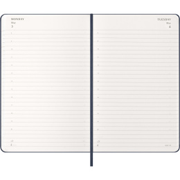 Kalender 12M Daily 2027 Hardcover Large Sapphire Blue i gruppen Papir & Blokke / Kalendere / 12 mdr kalendere hos Pen Store (137428)