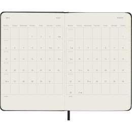 Kalender 12M Daily 2027 Hardcover Pocket Black i gruppen Papir & Blokke / Kalendere / 12 mdr kalendere hos Pen Store (137432)