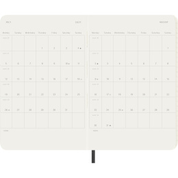 Kalender 12M Daily 2027 Softcover Pocket Black i gruppen Papir & Blokke / Kalendere / 12 mdr kalendere hos Pen Store (137433)