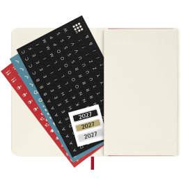 Kalender 12M Daily 2027 Softcover Pocket Red i gruppen Papir & Blokke / Kalendere / 12 mdr kalendere hos Pen Store (137436)