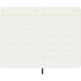Kalender 12M Monthly 2027 Softcover Large Black i gruppen Papir & Blokke / Kalendere / 12 mdr kalendere hos Pen Store (137439)