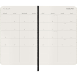 Kalender 12M Monthly 2027 Softcover Pocket Black i gruppen Papir & Blokke / Kalendere / 12 mdr kalendere hos Pen Store (137440)