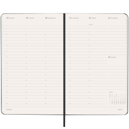 Kalender 12M Weekly Vertical PRO 2027 Hardcover Large Black i gruppen Papir & Blokke / Kalendere / 12 mdr kalendere hos Pen Store (137442)