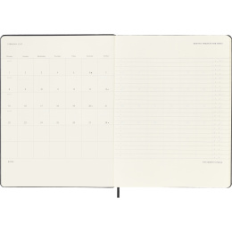 Kalender 12M Weekly Vertical PRO 2027 Hardcover Large Black i gruppen Papir & Blokke / Kalendere / 12 mdr kalendere hos Pen Store (137442)