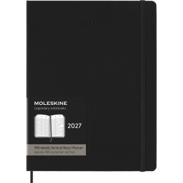 Kalender 12M Weekly Vertical PRO 2027 Hardcover XL Black  i gruppen Papir & Blokke / Kalendere / 12 mdr kalendere hos Pen Store (137443)