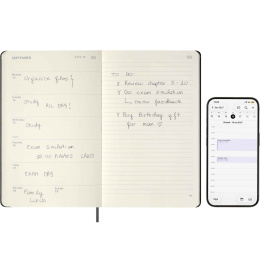 Kalender 12M Smart PRO Digital Weekly Note 2027 Large Black i gruppen Papir & Blokke / Kalendere / 12 mdr kalendere hos Pen Store (137445)