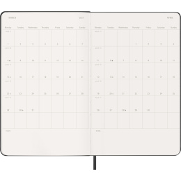 Kalender 12M Weekly Horizontal 2027 Hardcover Large Black  i gruppen Papir & Blokke / Kalendere / 12 mdr kalendere hos Pen Store (137446)