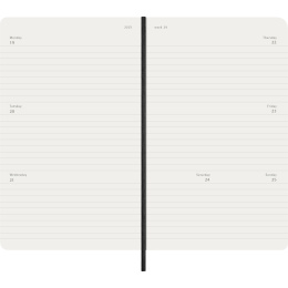 Kalender 12M Weekly Horizontal 2027 Softcover Large Black i gruppen Papir & Blokke / Kalendere / 12 mdr kalendere hos Pen Store (137447)