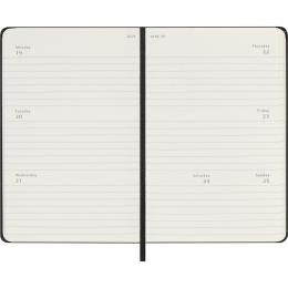 Kalender 12M Weekly Horizontal 2027 Hardcover Pocket Black  i gruppen Papir & Blokke / Kalendere / 12 mdr kalendere hos Pen Store (137448)