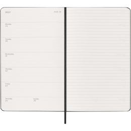 Kalender 12M Weekly Notebook 2027 Hardcover Large Black  i gruppen Papir & Blokke / Kalendere / 12 mdr kalendere hos Pen Store (137450)