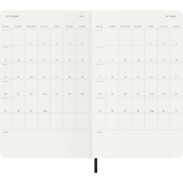 Kalender 12M Weekly Notebook 2027 Softcover Large Black  i gruppen Papir & Blokke / Kalendere / 12 mdr kalendere hos Pen Store (137451)
