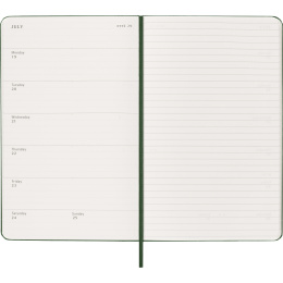 Kalender 12M Weekly Notebook 2027 Hardcover Large Myrtle Green  i gruppen Papir & Blokke / Kalendere / 12 mdr kalendere hos Pen Store (137452)
