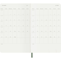 Kalender 12M Weekly Notebook 2027 Softcover Large Myrtle Green  i gruppen Papir & Blokke / Kalendere / 12 mdr kalendere hos Pen Store (137453)