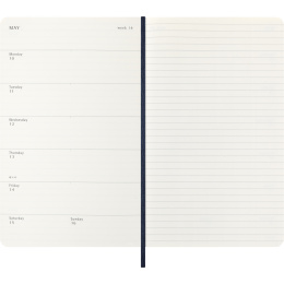 Kalender 12M Weekly Notebook 2027 Softcover Large Sapphire Blue  i gruppen Papir & Blokke / Kalendere / 12 mdr kalendere hos Pen Store (137454)