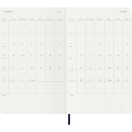 Kalender 12M Weekly Notebook 2027 Softcover Large Sapphire Blue  i gruppen Papir & Blokke / Kalendere / 12 mdr kalendere hos Pen Store (137454)