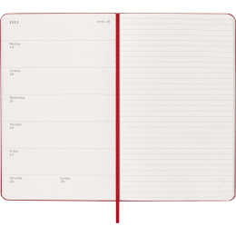 Kalender 12M Weekly Notebook 2027 Hardcover Large Red  i gruppen Papir & Blokke / Kalendere / 12 mdr kalendere hos Pen Store (137455)