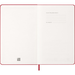Kalender 12M Weekly Notebook 2027 Hardcover Large Red  i gruppen Papir & Blokke / Kalendere / 12 mdr kalendere hos Pen Store (137455)