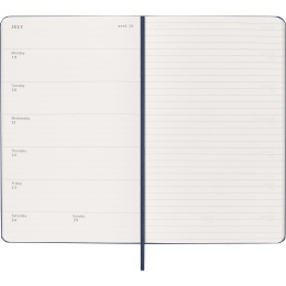Kalender 12M Weekly Notebook 2027 Hardcover Large Sapphire Blue  i gruppen Papir & Blokke / Kalendere / 12 mdr kalendere hos Pen Store (137457)