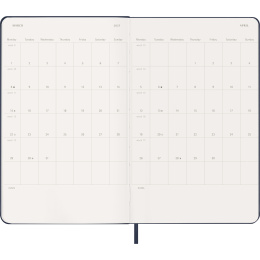 Kalender 12M Weekly Notebook 2027 Hardcover Large Sapphire Blue  i gruppen Papir & Blokke / Kalendere / 12 mdr kalendere hos Pen Store (137457)
