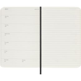 Kalender 12M Weekly Notebook 2027 Softcover Pocket Black  i gruppen Papir & Blokke / Kalendere / 12 mdr kalendere hos Pen Store (137459)