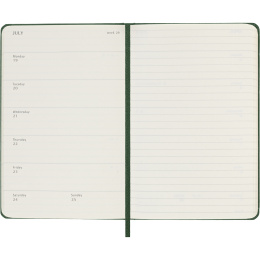 Kalender 12M Weekly Notebook 2027 Hardcover Pocket Myrtle Green  i gruppen Papir & Blokke / Kalendere / 12 mdr kalendere hos Pen Store (137460)