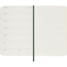 Kalender 12M Weekly Notebook 2027 Softcover Pocket Myrtle Green  i gruppen Papir & Blokke / Kalendere / 12 mdr kalendere hos Pen Store (137461)