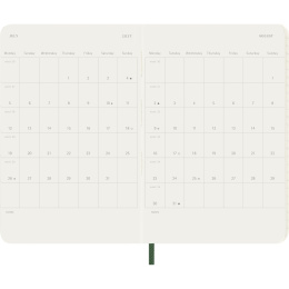 Kalender 12M Weekly Notebook 2027 Softcover Pocket Myrtle Green  i gruppen Papir & Blokke / Kalendere / 12 mdr kalendere hos Pen Store (137461)