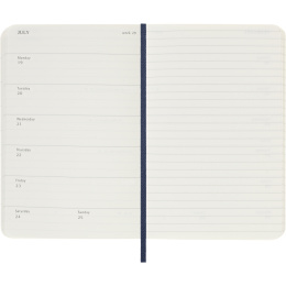Kalender 12M Weekly Notebook 2027 Softcover Pocket Sapphire Blue  i gruppen Papir & Blokke / Kalendere / 12 mdr kalendere hos Pen Store (137462)