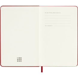 Kalender 12M Weekly Notebook 2027 Hardcover Pocket Red  i gruppen Papir & Blokke / Kalendere / 12 mdr kalendere hos Pen Store (137463)