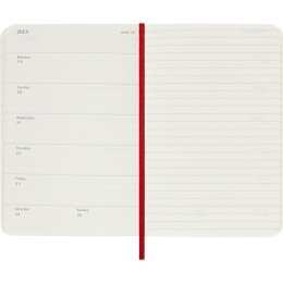 Kalender 12M Weekly Notebook 2027 Softcover Pocket Red  i gruppen Papir & Blokke / Kalendere / 12 mdr kalendere hos Pen Store (137464)