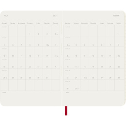 Kalender 12M Weekly Notebook 2027 Softcover Pocket Red  i gruppen Papir & Blokke / Kalendere / 12 mdr kalendere hos Pen Store (137464)