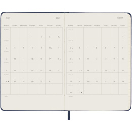 Kalender 12M Weekly Notebook 2027 Hardcover Pocket Sapphire Blue  i gruppen Papir & Blokke / Kalendere / 12 mdr kalendere hos Pen Store (137465)