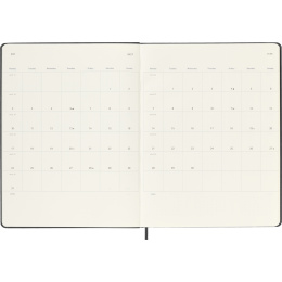 Kalender 12M Weekly Notebook 2027 Hardcover XL Black  i gruppen Papir & Blokke / Kalendere / 12 mdr kalendere hos Pen Store (137466)