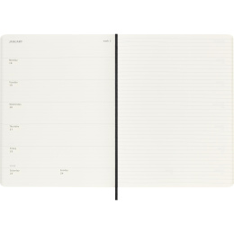 Kalender 12M Weekly Notebook 2027 Softcover XL Black  i gruppen Papir & Blokke / Kalendere / 12 mdr kalendere hos Pen Store (137467)