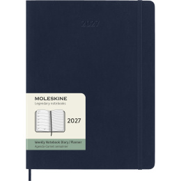 Kalender 12M Weekly Notebook 2027 Softcover XL Sapphire Blue  i gruppen Papir & Blokke / Kalendere / 12 mdr kalendere hos Pen Store (137469)