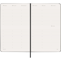 Kalender 12M Weekly Vertical 2027 Hardcover Large Black  i gruppen Papir & Blokke / Kalendere / 12 mdr kalendere hos Pen Store (137470)