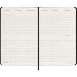 Kalender 12M Weekly Vertical 2027 Hardcover Pocket Black  i gruppen Papir & Blokke / Kalendere / 12 mdr kalendere hos Pen Store (137471)
