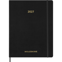Kalender 12M Weekly Vertical 2027 Essential Softcover XXL Black i gruppen Papir & Blokke / Kalendere / 12 mdr kalendere hos Pen Store (137472)