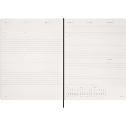 Kalender 12M Weekly Vertical 2027 Essential Softcover XXL Black i gruppen Papir & Blokke / Kalendere / 12 mdr kalendere hos Pen Store (137472)
