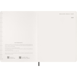 Kalender 12M Weekly Vertical 2027 Essential Softcover XXL Black i gruppen Papir & Blokke / Kalendere / 12 mdr kalendere hos Pen Store (137472)