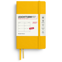 Kalender Weekly Planner 2027 A6 Sunflower i gruppen Papir & Blokke / Kalendere / 12 mdr kalendere hos Pen Store (137482)