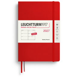 Kalender Weekly Planner 2027 A5 Cherry i gruppen Papir & Blokke / Kalendere / 12 mdr kalendere hos Pen Store (137488)