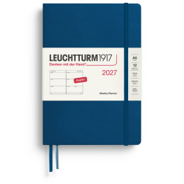 Kalender Weekly Planner 2027 A5 Indigo i gruppen Papir & Blokke / Kalendere / 12 mdr kalendere hos Pen Store (137492)