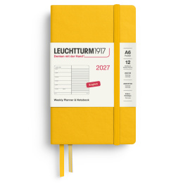 Kalender Weekly Planner & Notebook 2027 A6 Sunflower i gruppen Papir & Blokke / Kalendere / 12 mdr kalendere hos Pen Store (137508)