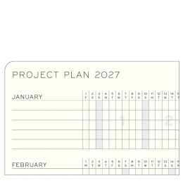 Kalender Weekly Planner & Notebook 2027 A5 Sunflower i gruppen Papir & Blokke / Kalendere / 12 mdr kalendere hos Pen Store (137518)