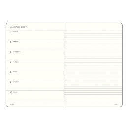 Kalender Weekly Planner & Notebook 2027 A5 Sage i gruppen Papir & Blokke / Kalendere / 12 mdr kalendere hos Pen Store (137519)