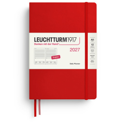 Kalender Daily Planner 2027 A5 Cherry i gruppen Papir & Blokke / Kalendere / 12 mdr kalendere hos Pen Store (137528)
