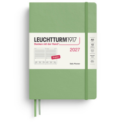 Kalender Daily Planner 2027 A5 Sage i gruppen Papir & Blokke / Kalendere / 12 mdr kalendere hos Pen Store (137530)