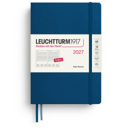 Kalender Daily Planner 2027 A5 Indigo i gruppen Papir & Blokke / Kalendere / 12 mdr kalendere hos Pen Store (137532)